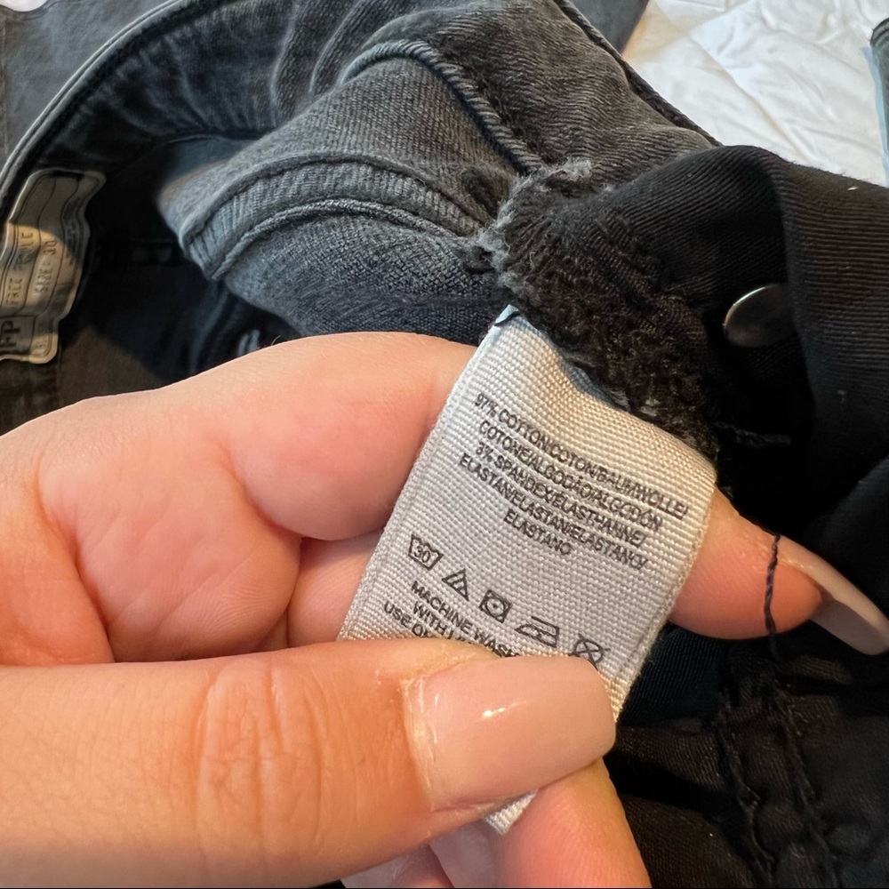 Free People Ruffle Super Flare Jeans - Picture 5 of 6